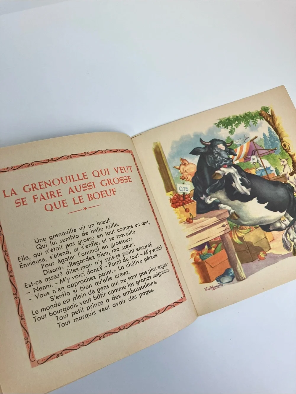 Livres Vintage 60s Fable de la Fontaine Mulder Albums du Gai Moulin Hollande - Picture 10 of 15